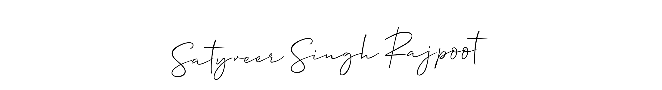 Use a signature maker to create a handwritten signature online. With this signature software, you can design (Allison_Script) your own signature for name Satyveer Singh Rajpoot. Satyveer Singh Rajpoot signature style 2 images and pictures png