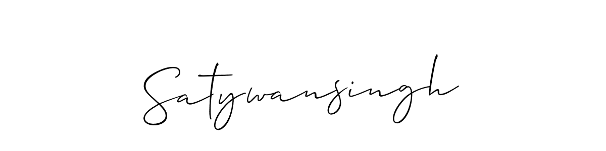 How to make Satywansingh signature? Allison_Script is a professional autograph style. Create handwritten signature for Satywansingh name. Satywansingh signature style 2 images and pictures png