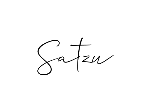 How to Draw Satzu signature style? Allison_Script is a latest design signature styles for name Satzu. Satzu signature style 2 images and pictures png