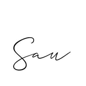 How to make Sau name signature. Use Allison_Script style for creating short signs online. This is the latest handwritten sign. Sau signature style 2 images and pictures png