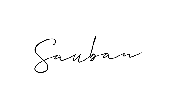 How to Draw Sauban signature style? Allison_Script is a latest design signature styles for name Sauban. Sauban signature style 2 images and pictures png