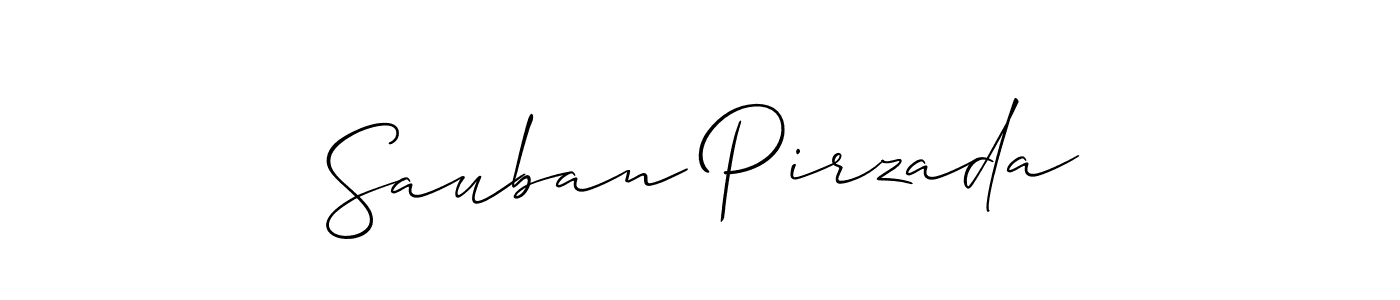 This is the best signature style for the Sauban Pirzada name. Also you like these signature font (Allison_Script). Mix name signature. Sauban Pirzada signature style 2 images and pictures png
