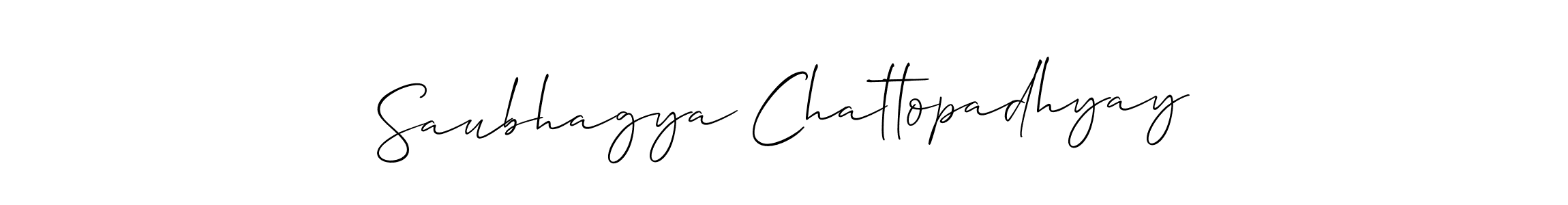 Use a signature maker to create a handwritten signature online. With this signature software, you can design (Allison_Script) your own signature for name Saubhagya Chattopadhyay. Saubhagya Chattopadhyay signature style 2 images and pictures png