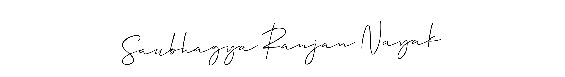Design your own signature with our free online signature maker. With this signature software, you can create a handwritten (Allison_Script) signature for name Saubhagya Ranjan Nayak. Saubhagya Ranjan Nayak signature style 2 images and pictures png