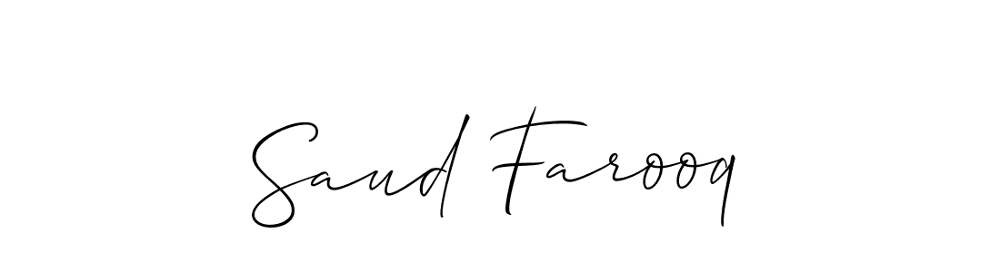 Make a beautiful signature design for name Saud Farooq. Use this online signature maker to create a handwritten signature for free. Saud Farooq signature style 2 images and pictures png