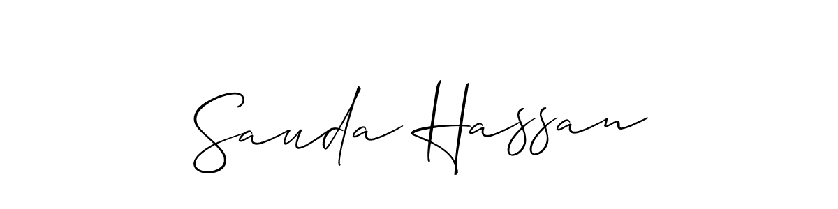 It looks lik you need a new signature style for name Sauda Hassan. Design unique handwritten (Allison_Script) signature with our free signature maker in just a few clicks. Sauda Hassan signature style 2 images and pictures png