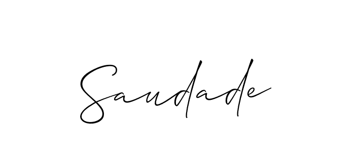 Make a beautiful signature design for name Saudade. Use this online signature maker to create a handwritten signature for free. Saudade signature style 2 images and pictures png