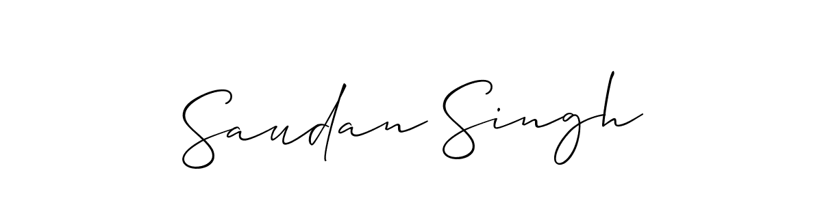 Best and Professional Signature Style for Saudan Singh. Allison_Script Best Signature Style Collection. Saudan Singh signature style 2 images and pictures png