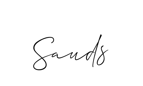 Sauds stylish signature style. Best Handwritten Sign (Allison_Script) for my name. Handwritten Signature Collection Ideas for my name Sauds. Sauds signature style 2 images and pictures png