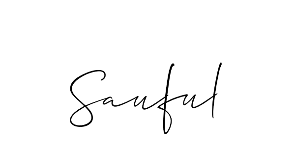 Sauful stylish signature style. Best Handwritten Sign (Allison_Script) for my name. Handwritten Signature Collection Ideas for my name Sauful. Sauful signature style 2 images and pictures png