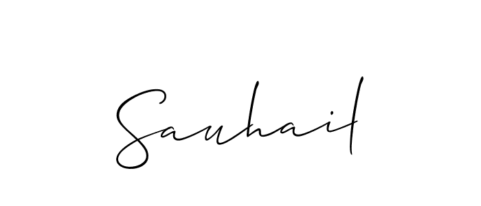 Also we have Sauhail name is the best signature style. Create professional handwritten signature collection using Allison_Script autograph style. Sauhail signature style 2 images and pictures png