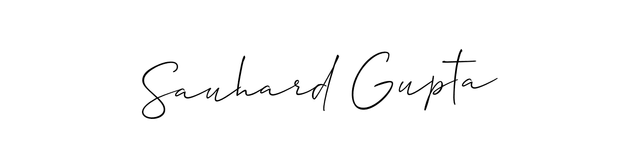 How to Draw Sauhard Gupta signature style? Allison_Script is a latest design signature styles for name Sauhard Gupta. Sauhard Gupta signature style 2 images and pictures png