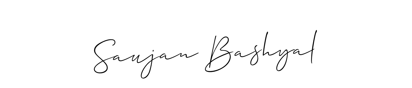 Make a beautiful signature design for name Saujan Bashyal. Use this online signature maker to create a handwritten signature for free. Saujan Bashyal signature style 2 images and pictures png