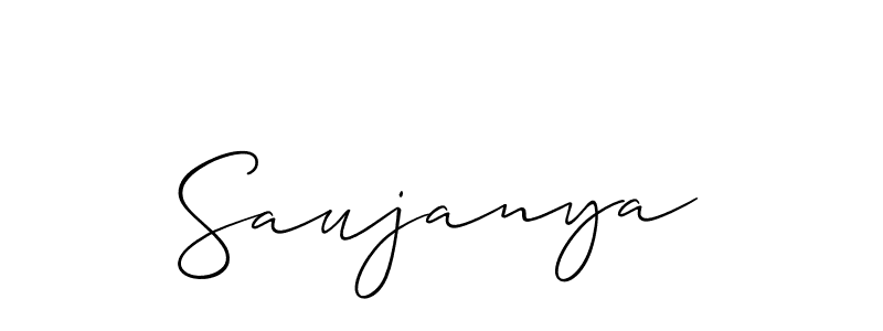 Saujanya stylish signature style. Best Handwritten Sign (Allison_Script) for my name. Handwritten Signature Collection Ideas for my name Saujanya. Saujanya signature style 2 images and pictures png