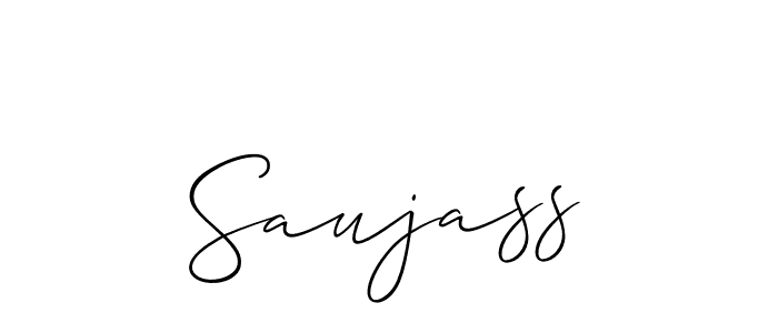 It looks lik you need a new signature style for name Saujass. Design unique handwritten (Allison_Script) signature with our free signature maker in just a few clicks. Saujass signature style 2 images and pictures png