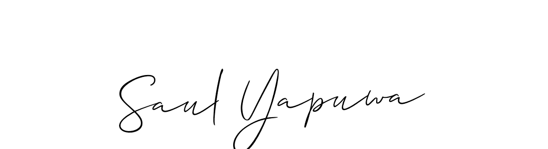 Make a beautiful signature design for name Saul Yapuwa. Use this online signature maker to create a handwritten signature for free. Saul Yapuwa signature style 2 images and pictures png