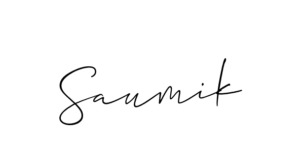Saumik stylish signature style. Best Handwritten Sign (Allison_Script) for my name. Handwritten Signature Collection Ideas for my name Saumik. Saumik signature style 2 images and pictures png
