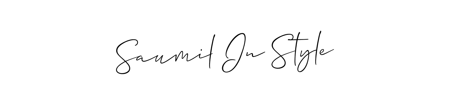 Here are the top 10 professional signature styles for the name Saumil In Style. These are the best autograph styles you can use for your name. Saumil In Style signature style 2 images and pictures png