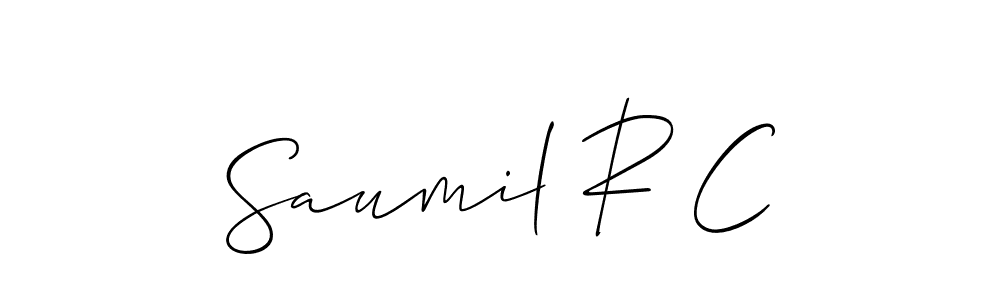 Check out images of Autograph of Saumil R C name. Actor Saumil R C Signature Style. Allison_Script is a professional sign style online. Saumil R C signature style 2 images and pictures png