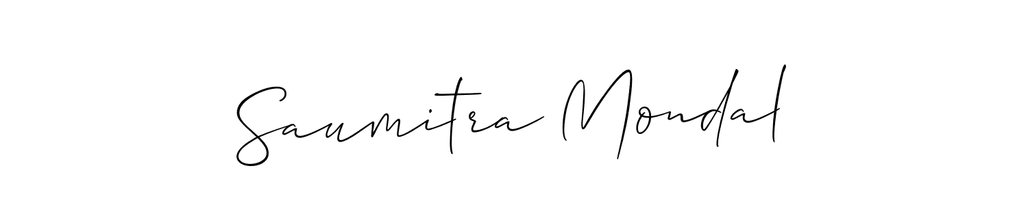 Design your own signature with our free online signature maker. With this signature software, you can create a handwritten (Allison_Script) signature for name Saumitra Mondal. Saumitra Mondal signature style 2 images and pictures png