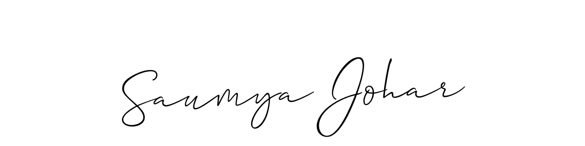 Allison_Script is a professional signature style that is perfect for those who want to add a touch of class to their signature. It is also a great choice for those who want to make their signature more unique. Get Saumya Johar name to fancy signature for free. Saumya Johar signature style 2 images and pictures png
