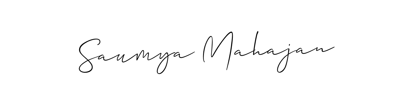 Best and Professional Signature Style for Saumya Mahajan. Allison_Script Best Signature Style Collection. Saumya Mahajan signature style 2 images and pictures png