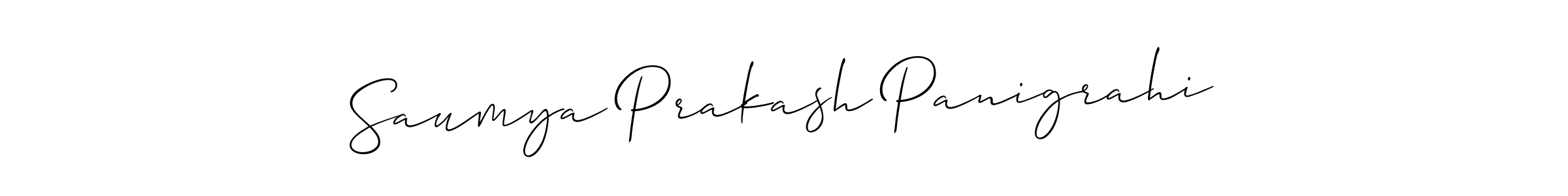 Use a signature maker to create a handwritten signature online. With this signature software, you can design (Allison_Script) your own signature for name Saumya Prakash Panigrahi. Saumya Prakash Panigrahi signature style 2 images and pictures png