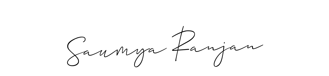 The best way (Allison_Script) to make a short signature is to pick only two or three words in your name. The name Saumya Ranjan include a total of six letters. For converting this name. Saumya Ranjan signature style 2 images and pictures png