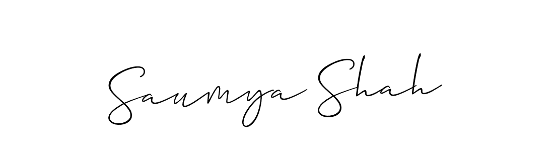 Also You can easily find your signature by using the search form. We will create Saumya Shah name handwritten signature images for you free of cost using Allison_Script sign style. Saumya Shah signature style 2 images and pictures png