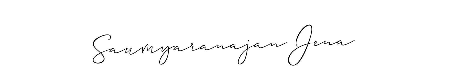 Saumyaranajan Jena stylish signature style. Best Handwritten Sign (Allison_Script) for my name. Handwritten Signature Collection Ideas for my name Saumyaranajan Jena. Saumyaranajan Jena signature style 2 images and pictures png