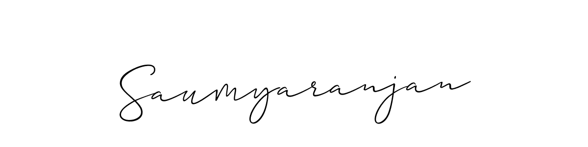 Create a beautiful signature design for name Saumyaranjan. With this signature (Allison_Script) fonts, you can make a handwritten signature for free. Saumyaranjan signature style 2 images and pictures png