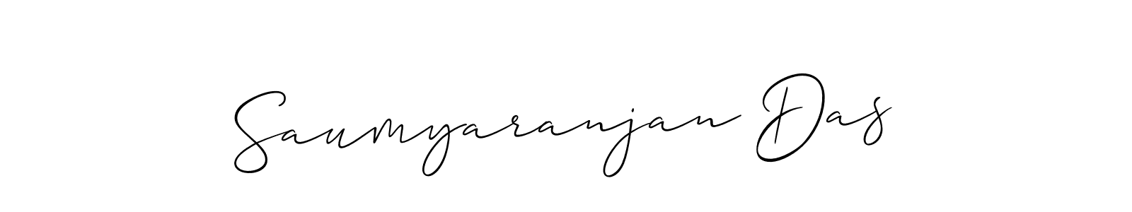 Create a beautiful signature design for name Saumyaranjan Das. With this signature (Allison_Script) fonts, you can make a handwritten signature for free. Saumyaranjan Das signature style 2 images and pictures png