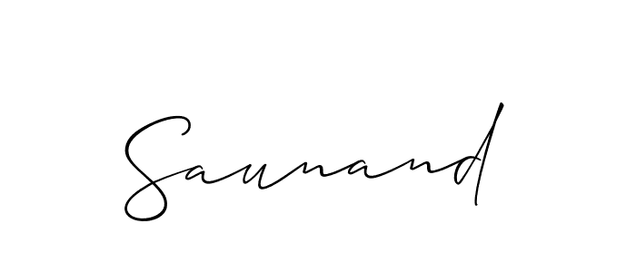 Once you've used our free online signature maker to create your best signature Allison_Script style, it's time to enjoy all of the benefits that Saunand name signing documents. Saunand signature style 2 images and pictures png