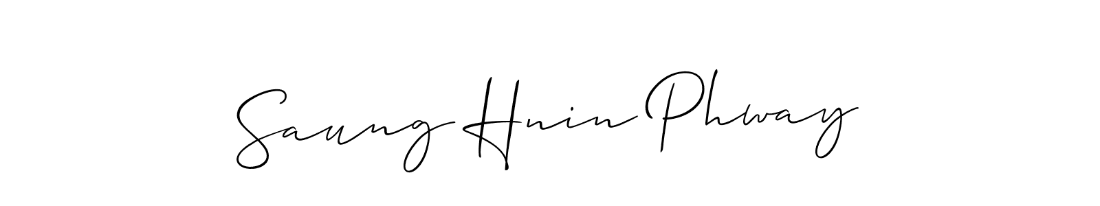 Check out images of Autograph of Saung Hnin Phway name. Actor Saung Hnin Phway Signature Style. Allison_Script is a professional sign style online. Saung Hnin Phway signature style 2 images and pictures png