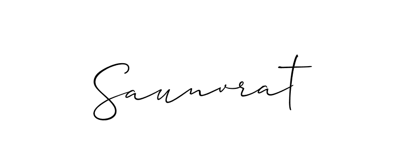 The best way (Allison_Script) to make a short signature is to pick only two or three words in your name. The name Saunvrat include a total of six letters. For converting this name. Saunvrat signature style 2 images and pictures png