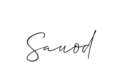 The best way (Allison_Script) to make a short signature is to pick only two or three words in your name. The name Sauod include a total of six letters. For converting this name. Sauod signature style 2 images and pictures png