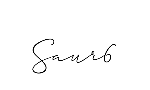 How to make Saur6 signature? Allison_Script is a professional autograph style. Create handwritten signature for Saur6 name. Saur6 signature style 2 images and pictures png