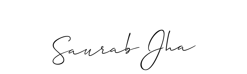 Similarly Allison_Script is the best handwritten signature design. Signature creator online .You can use it as an online autograph creator for name Saurab Jha. Saurab Jha signature style 2 images and pictures png
