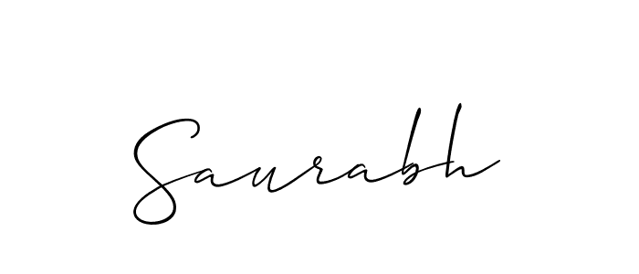 Create a beautiful signature design for name Saurabh. With this signature (Allison_Script) fonts, you can make a handwritten signature for free. Saurabh signature style 2 images and pictures png