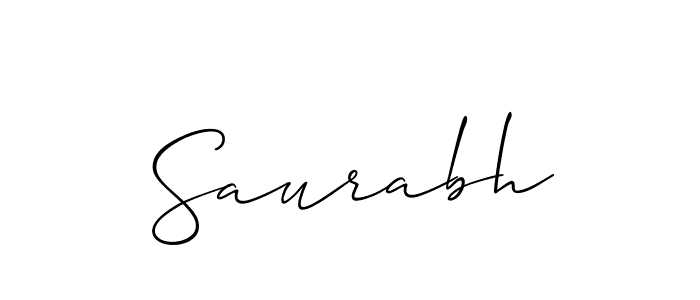 Make a beautiful signature design for name Saurabh. With this signature (Allison_Script) style, you can create a handwritten signature for free. Saurabh signature style 2 images and pictures png