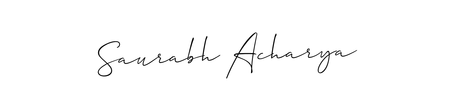 Similarly Allison_Script is the best handwritten signature design. Signature creator online .You can use it as an online autograph creator for name Saurabh Acharya. Saurabh Acharya signature style 2 images and pictures png