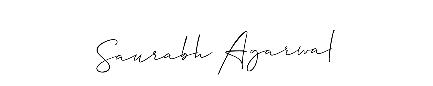Make a short Saurabh Agarwal signature style. Manage your documents anywhere anytime using Allison_Script. Create and add eSignatures, submit forms, share and send files easily. Saurabh Agarwal signature style 2 images and pictures png