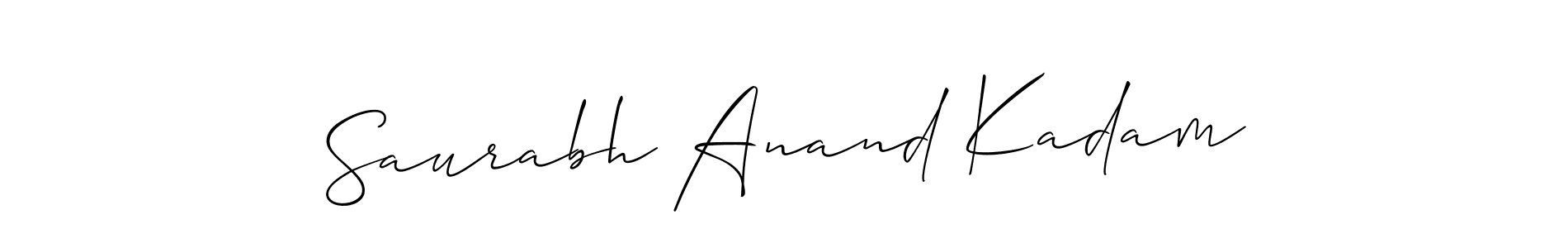 Also You can easily find your signature by using the search form. We will create Saurabh Anand Kadam name handwritten signature images for you free of cost using Allison_Script sign style. Saurabh Anand Kadam signature style 2 images and pictures png