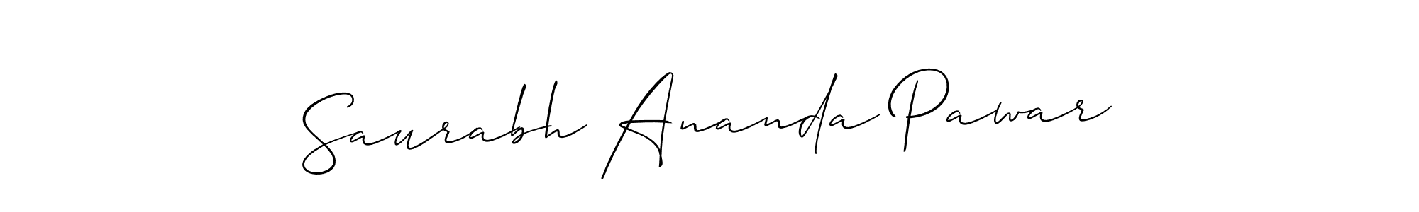 Design your own signature with our free online signature maker. With this signature software, you can create a handwritten (Allison_Script) signature for name Saurabh Ananda Pawar. Saurabh Ananda Pawar signature style 2 images and pictures png