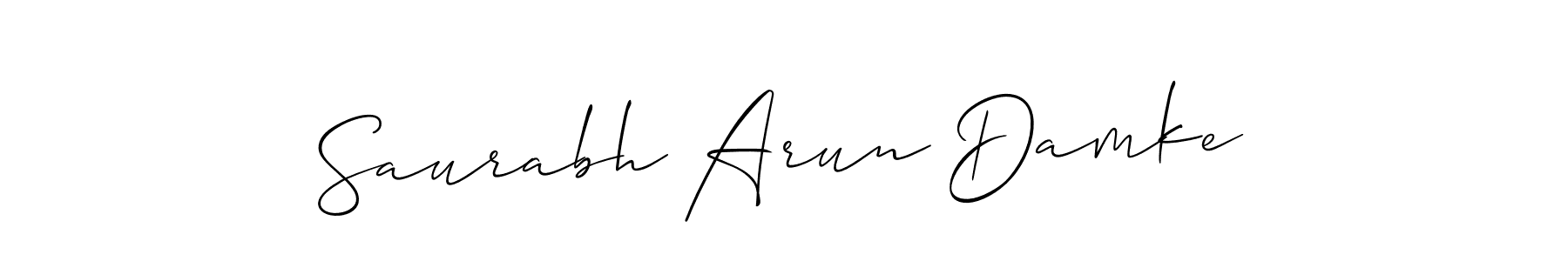 Design your own signature with our free online signature maker. With this signature software, you can create a handwritten (Allison_Script) signature for name Saurabh Arun Damke. Saurabh Arun Damke signature style 2 images and pictures png