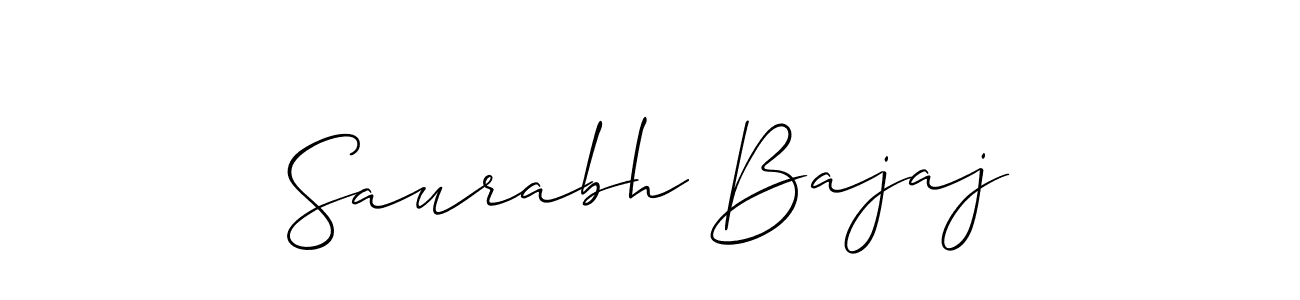 Use a signature maker to create a handwritten signature online. With this signature software, you can design (Allison_Script) your own signature for name Saurabh Bajaj. Saurabh Bajaj signature style 2 images and pictures png
