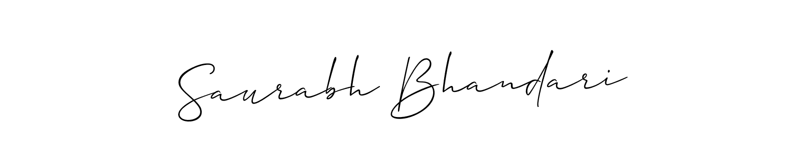 Make a beautiful signature design for name Saurabh Bhandari. Use this online signature maker to create a handwritten signature for free. Saurabh Bhandari signature style 2 images and pictures png