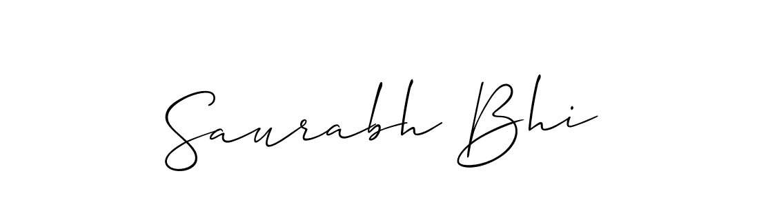 Best and Professional Signature Style for Saurabh Bhi. Allison_Script Best Signature Style Collection. Saurabh Bhi signature style 2 images and pictures png