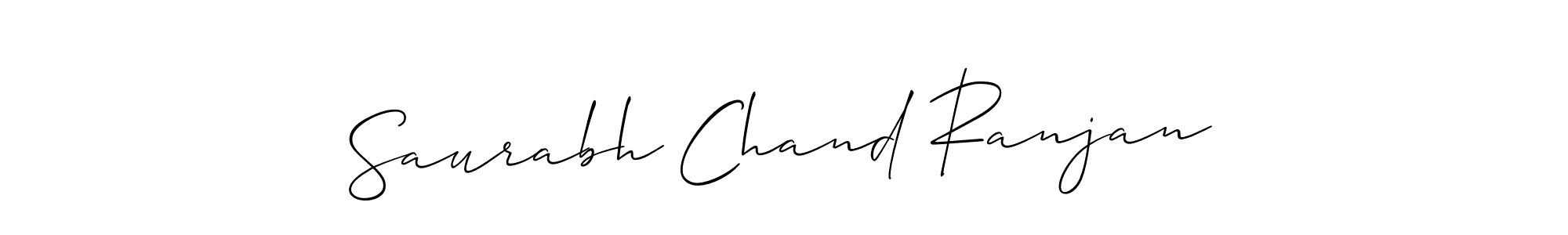 How to make Saurabh Chand Ranjan signature? Allison_Script is a professional autograph style. Create handwritten signature for Saurabh Chand Ranjan name. Saurabh Chand Ranjan signature style 2 images and pictures png