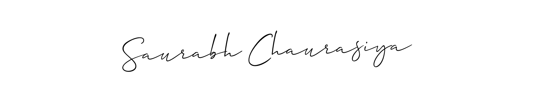 Make a short Saurabh Chaurasiya signature style. Manage your documents anywhere anytime using Allison_Script. Create and add eSignatures, submit forms, share and send files easily. Saurabh Chaurasiya signature style 2 images and pictures png